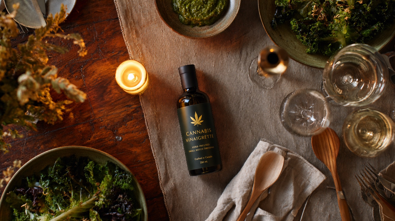 Cannabis-infused vinaigrette product